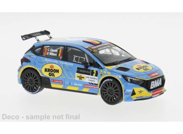 Pre-Order – 2024 Hyundai i20 N Rally2 #3 C.Cherain/D.Withers, Spa Rally, blue/yellow 1:43 IXO Models Model (ixoram964) – ETA. September 2026