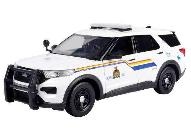Pre-Order – 2022 Police Interceptor Utility with Light Bars & Push Bumpers - RCMP, white 1:24 Motor Max Model (mmax76989) – ETA. January/February 2027