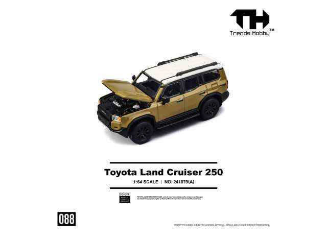 Pre-Order – Toyota Land Cruiser 250, sand 1:64 Trends Hobby Model (TH241079A) – ETA. July/August 2026