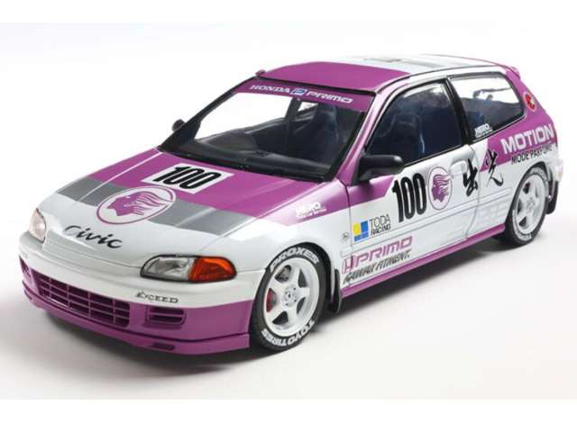 Pre-Order – 1991 Honda Civic (EG6) Kaido Racer, white/magenta 1:18 Solido Model (soli1810407) – ETA. September 2026