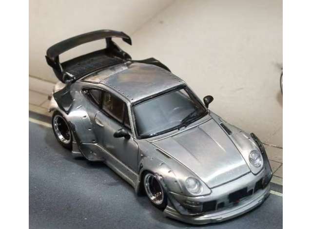 Pre-Order – RWB 993 Zamac with low tail, silver 1:64 Street Weapon Model (STW203) – ETA. July/August 2026
