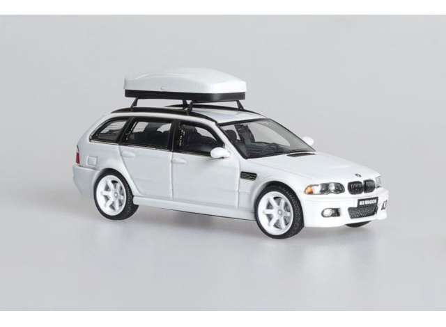 Pre-Order – BMW E46 wagon, white 1:64 Street Weapon Model (STW225) – ETA. July/August 2026
