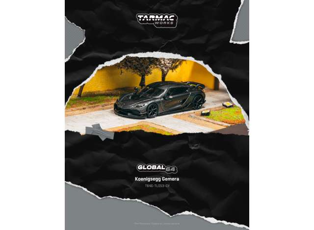 Pre-Order – Koenigsegg Gemera, grey 1:64 Tarmac Model (TC-T64G-TL053-GY) – ETA. September 2026