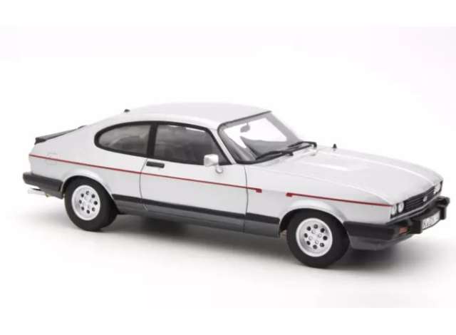Pre-Order – 1983 Ford Capri Mk.III 2.8 Injection (LHD), strato silver 1:18 Norev Model (nor182765) – ETA. September 2026