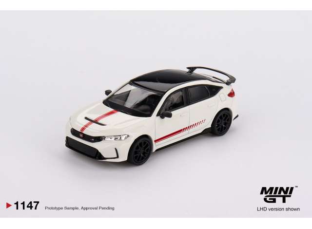 Pre-Order – 2025 Honda Civic (FL-5) TYPE R Ultimate Edition, white 1:64 Mini GT Model (MGT01147BL) – ETA. September 2026