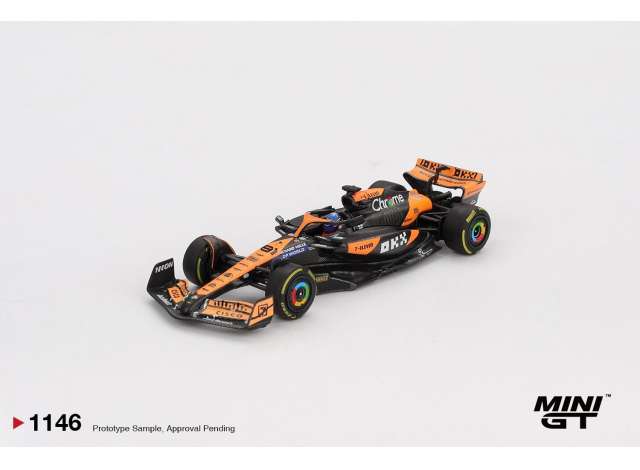 Pre-Order – 2024 McLaren MCL38 #81 Oscar Piastri Hungarian F1 GP, orange/black 1:64 Mini GT Model (MGT01146BL) – ETA. September 2026