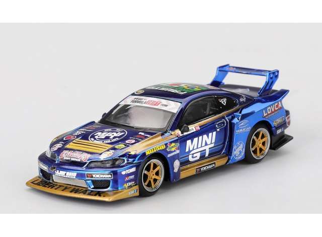 Pre-Order – 2025 Nissan Silvia S15 LB-Super Silhouette #555 Team Mini GT Liberty Walk FOrmula Driftm various 1:64 Mini GT Model (MGT01157R) – ETA. September 2026
