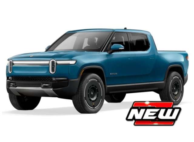 Pre-Order – 2025 Rivian R1T, blue 1:18 Maisto Model (mai31466b) – ETA. October/November 2026