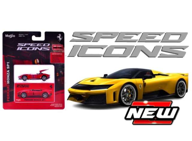 Pre-Order – Ferrari F80 *Speed Icons*, yellow 1:64 Maisto Model (mai15715y) – ETA. January/February 2027