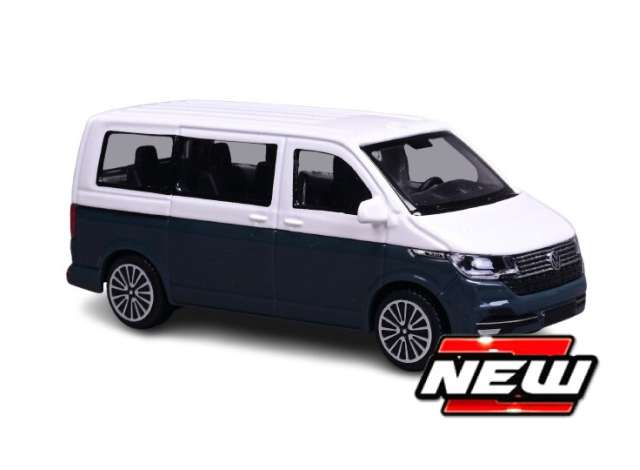2020 Volkswagen T6.1 Transporter Limited Edition, grey/white 1:43 Bburago Model
