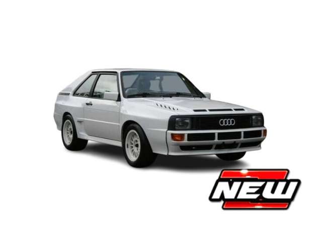 Pre-Order – 1985 Audi Sport Quattro, white 1:24 Bburago Model (bura21118W) – ETA. October/November 2026