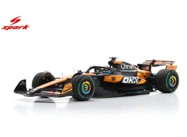 2025 McLaren #81 Oscar Piastri Winner Belgian GP *Resin Series*, black/orange 1:18 Spark Model (spa18S1112) – ETA. September 2026