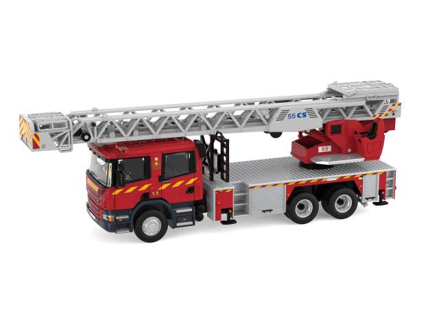 Pre-Order – Tiny Scania HKFSD Turntable Ladder 55M (F132), red 1:67 Tiny Toys Model (tinyATC66473) – ETA. October 2026