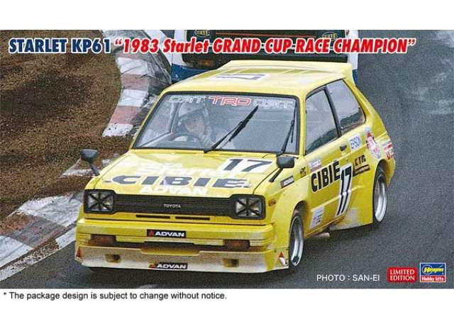 Pre-Order – Starlet Kp61, plastic modelkit 1:24 Hasegawa Model (has20796) – ETA. September 2026