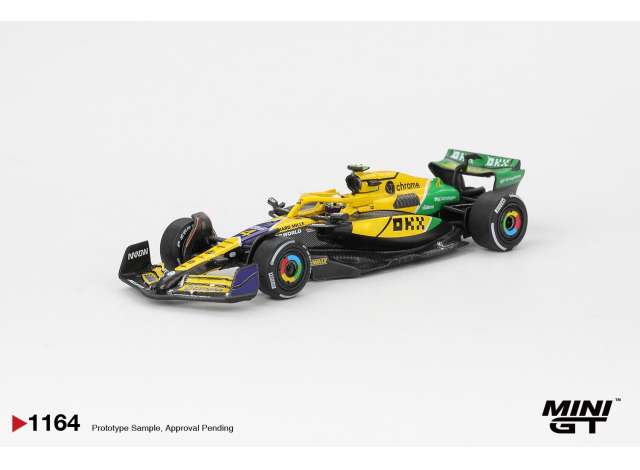 Pre-Order – 2024 Mclaren MCL38 #4 Lando Norris Monaco GP, yellow/green 1:64 Mini GT Model (MGT01164BL) – ETA. September 2026