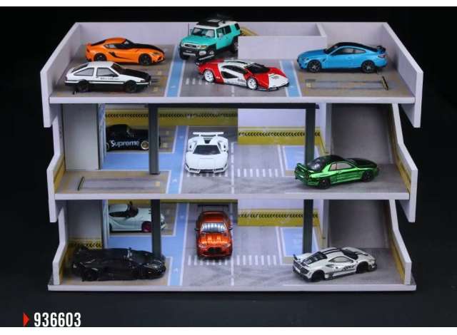 Pre-Order – Diorama Japan parking building C, various 1:64 Black Box Diorama Model (MO936603) – ETA. July/August 2026