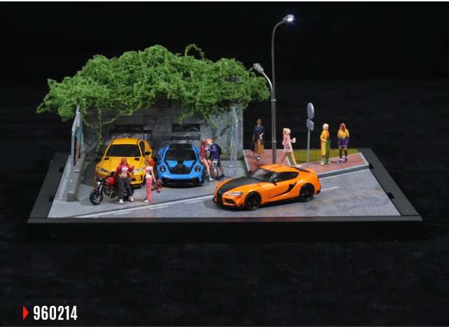 Pre-Order – Diorama Street-14, various 1:64 Black Box Diorama Model (MO960214) – ETA. July/August 2026