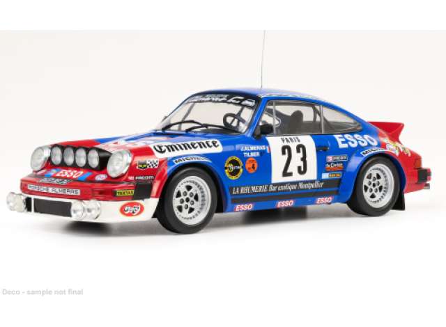 Pre-Order – 1981 Porsche 911 SC Gr.4, Rally Monte Carlo, Almeras, #23 J.Almeras/C.Tilber, blue/red/white 1:18 IXO Models Model (ixo18rmc235) – ETA. July/August 2026