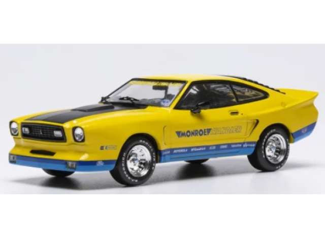 Pre-Order – 1978 Ford Mustang II Monroe Handler, yellow/blue 1:43 IXO Models Model (ixoCLC626) – ETA. July/August 2026