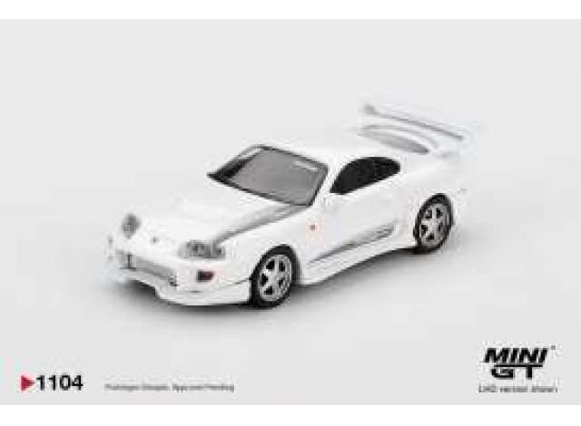 Pre-Order – 2014 Toyota Supra MK4 (A80) Veilside Combat V-I, white pearl metallic 1:64 Mini GT Model (MGT01104BL) – ETA. September 2026