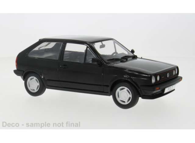 Pre-Order – 1985 Volkswagen Polo II Coupe GT, black 1:18 MCG Model (MCG18524) – ETA. July/August 2026