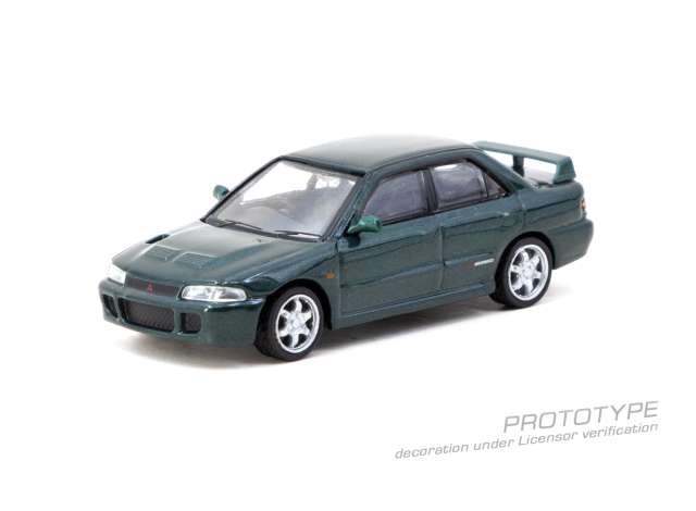 Pre-Order – Mitsubishi Lancer GSR Evolution, green metallic 1:64 Tarmac Model (TC-T64G-048-GR) – ETA. September 2026