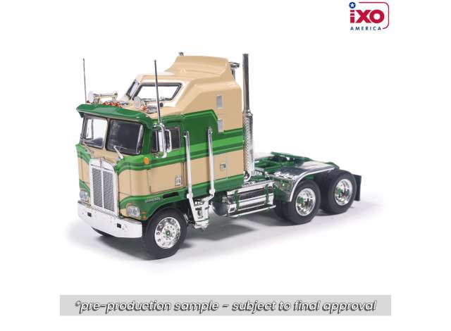 Pre-Order – 1976 Kenworth K100 Aerodyne, tan/green 1:64 IXO America Model (ixoU64TR026) – ETA. July/August 2026