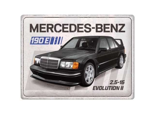 Pre-Order – Metal Tac Signs 3D, Mercedes 190E 1:0 Tac Signs Model (tac3D23378) – ETA. July/August 2026