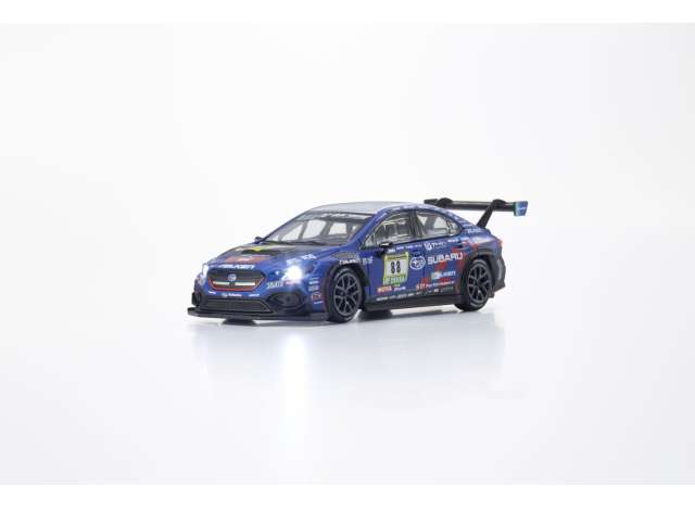 Pre-Order – 2024 Subaru WRX STI NBR with book (led system), blue/red 1:64 Kyosho Model (KYO07129N24E) – ETA. September 2026