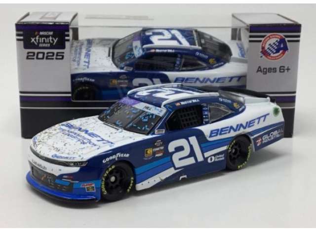 2025 Chevrolet #21 Austin Hill * Bennet Transportation & Logistics*, blue/white 1:64 Action Racing Collectibles Model