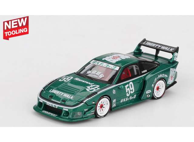 Pre-Order – 2026 180 SX LB-SUPER Silhouette TAS, green 1:64 Mini GT Model (MGT01163R) – ETA. September 2026