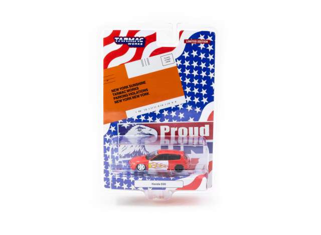 Pre-Order – Honda Civic EG6 *New York Sunshine*, red/white 1:64 Tarmac Model (TC-T64-TL001-NYS) – ETA. September 2026