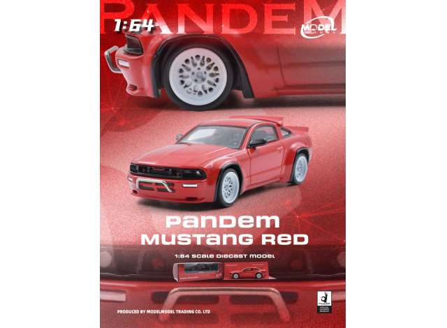 Pre-Order – Pandem Mustang, red 1:64 ModelModel Model (MM64-PM-001) – ETA. July/August 2026
