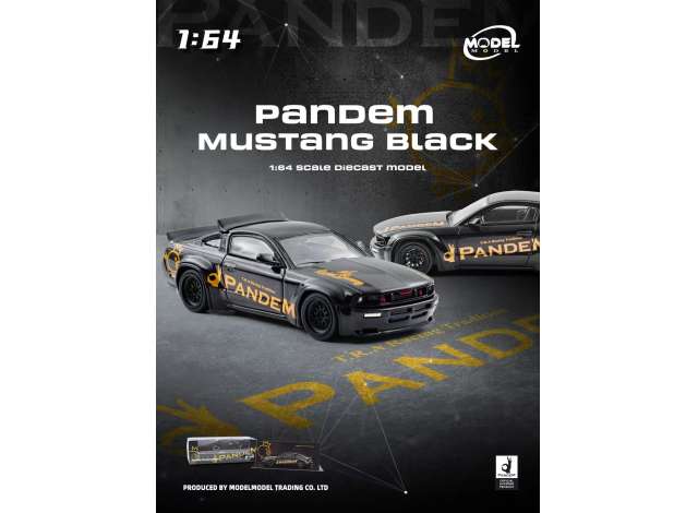 Pre-Order – Pandem Mustang, black 1:64 ModelModel Model (MM64-PM-002) – ETA. July/August 2026