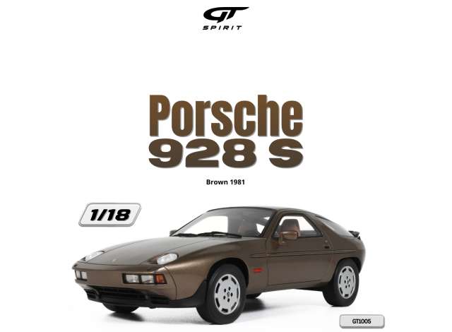 Pre-Order – 1981 Porsche 928 S *Resin*, brown 1:18 GT Spirit Model (GT1005) – ETA. October 2026