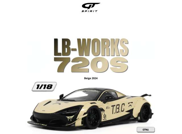 Pre-Order – 2024 LB-Works 720S *Resin*, beige 1:18 GT Spirit Model (GT961) – ETA. October 2026