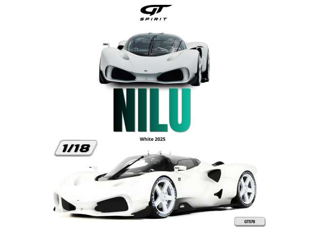 Pre-Order – 2025 Nilu *Resin serie*, white 1:18 GT Spirit Model (GT578) – ETA. November 2026