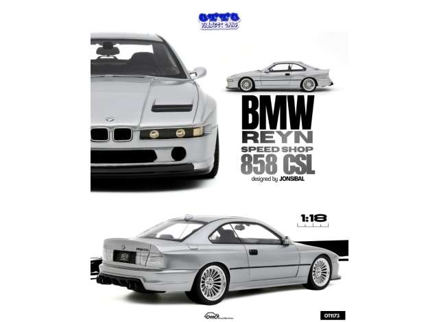 Pre-Order – 2024 BMW Reyn Speed Shop 858 CSL designed by Jonsibal *Resin series*, chrome shadow metallic 1:18 OttOmobile Miniatures Model (OT1173) – ETA. October 2026