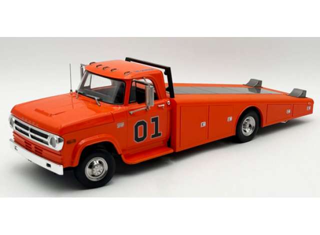 Pre-Order – 1970 Dodge D300 Ramp Truck *General*, red 1:18 Acme Diecast Model (acme1801919) – ETA. July/August 2026
