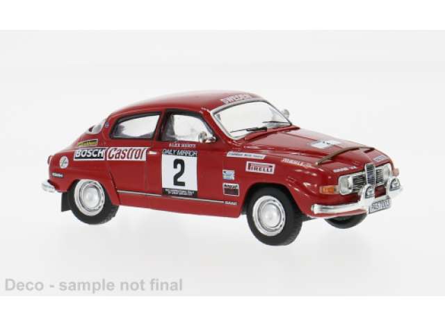 Pre-Order – 1971 Saab 96 V4 #2 S.Blomqvist/A.Hertz, RAC Rally, red 1:43 IXO Models Model (ixoRAC464SB-001SP) – ETA. July/August 2026