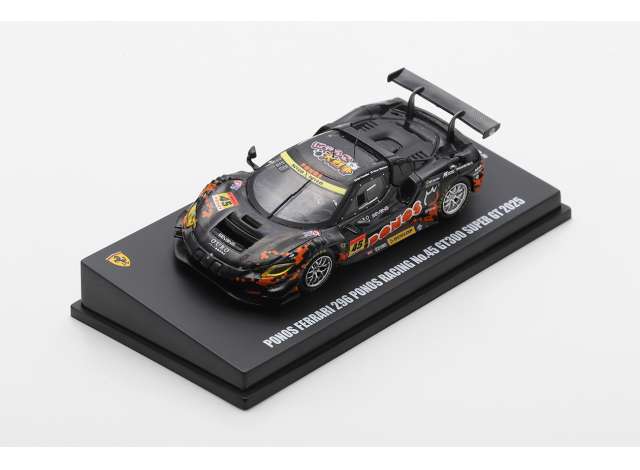 Pre-Order – 2025 Ponos Ferrari 296 GT3 Ponos Racing GT300 Super GT #45 K.Cozzolino/T.Shinohara, black 1:64 Look Smart Model (LS64G25045) – ETA. July/August 2026