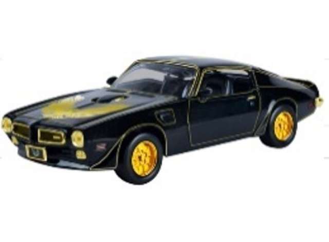 Pre-Order – 1973 Pontiac Firebird *Midnight Eclipse*, black/gold 1:24 Motor Max Model (mmax79207) – ETA. July/August 2026