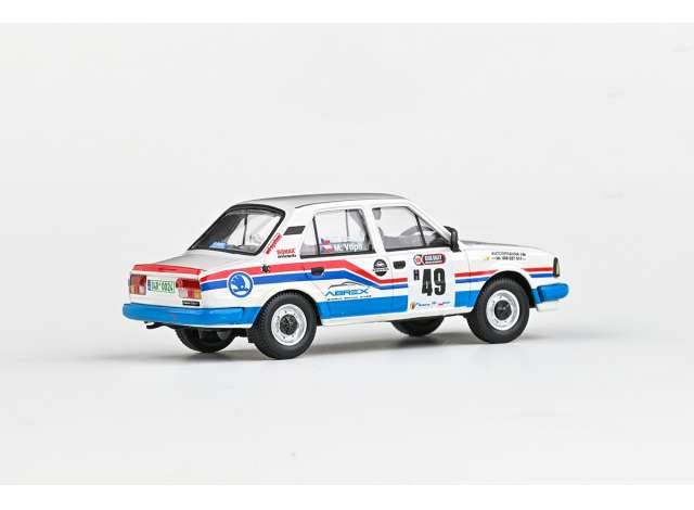 Pre-Order - 1:43 Abrex 1984 Skoda 120L #49 Zavrel/Vtipil Star Rally Barum Rally Zlín Historic 2021, White/Blue/Red AB143XABS-712TA Stocks Due Jul / Aug