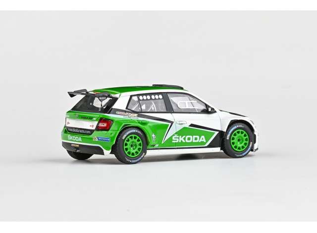 Pre-Order - 1:43 Abrex 2015 Skoda Fabia III R5, Skoda Motorsport Design 2015, White/Green AB143XAB-605T1EG Stocks Due Jul / Aug