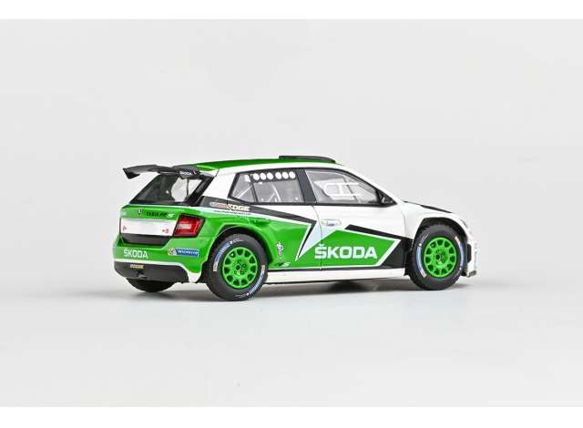 Pre-Order - 1:43 Abrex 2015 Skoda Fabia III R5, Skoda Motorsport Design 2016, White/Green AB143XAB-605T2EG Stocks Due Jul / Aug