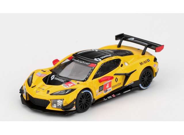 Pre-Order – 2025 Chevrolet Corvette Z06 GT3.R #4 Corvette Racing By Pratt Miller Motorsports Daytona 24 hrs, yellow/red 1:64 Mini GT Model (MGT01197BL) – ETA. October 2026
