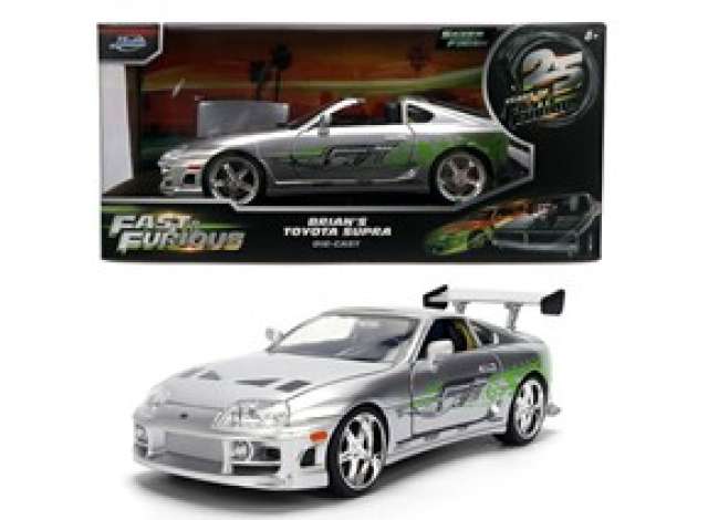 Pre-Order – Brian's Toyota *Fast & Furious*, silver 1:24 Jada Toys Model (jada9336805314R00) – ETA. July/August 2026