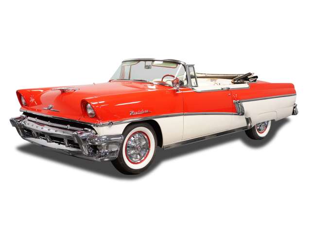 Pre-Order – 1956 Mercury MontClair Open Convertible, carousel red/classis white 1:18 SunStar Model (sun5137) – ETA. November 2026