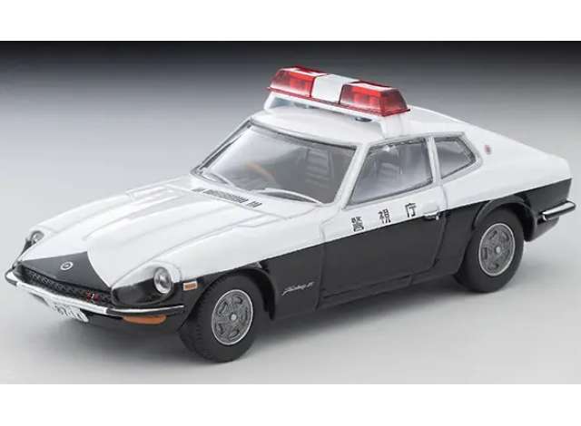 Pre-Order – Nissan Fairlady Z 2by2 Police Car *Metropolis 05*, white/black 1:64 Tomica Limited Vintage Model (TLV-NDaitokai05) – ETA. September 2026