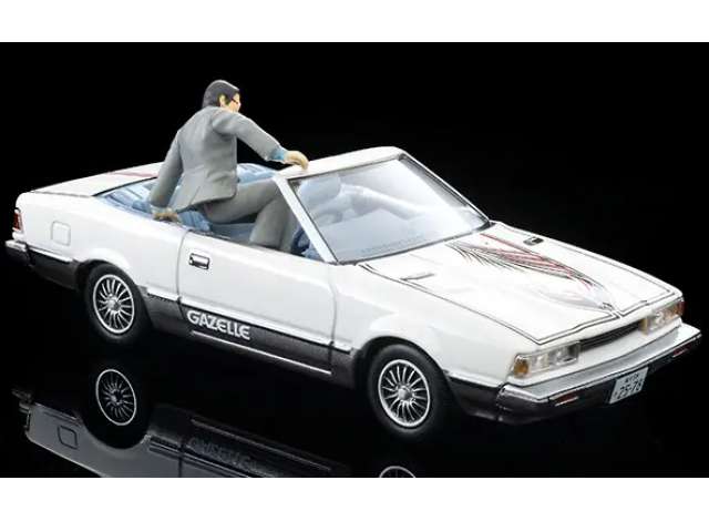 Pre-Order – Movie Stars 02 Seibu Keisatsu Gazelle with Kogure Kenzo Figure, white/black 1:64 Tomica Limited Vintage Model (TLV-NMovie02) – ETA. September 2026